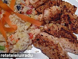 puisalatacuscus1 - Pui cu salata de cuscus 1 - Retetele lui Radu